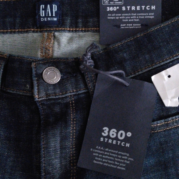 NWT Gap 27S 360° Stretch True Skinny Mid Rise Blue Jeans - Picture 12 of 16